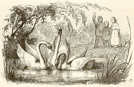 Ilustraci&oacute;n de Vilhelm Pedersen, el primer ilustrador de Andersen.