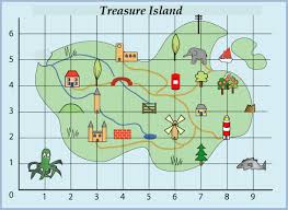 This is an example of the amount of Items you should have on your map. You MUST give three directions, I would LOVE if you gave more! 